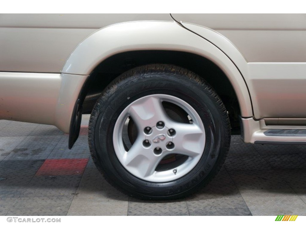 2001 QX4 4x4 - Tuscan Beige Metallic / Stone Beige photo #72