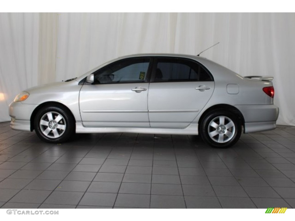 2004 Corolla S - Lunar Mist Silver Metallic / Black photo #5