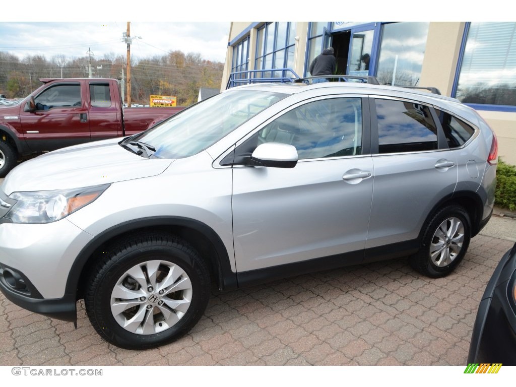 2014 CR-V EX-L AWD - Alabaster Silver Metallic / Black photo #10