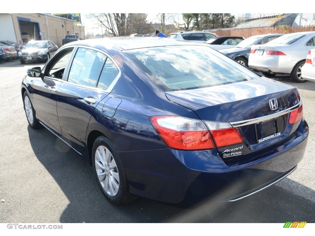 2014 Accord EX Sedan - Obsidian Blue Pearl / Gray photo #10