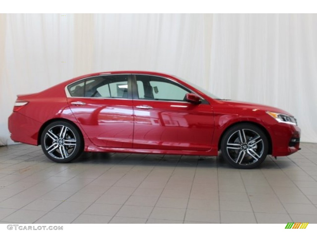 2016 Accord Sport Sedan - San Marino Red / Black photo #3