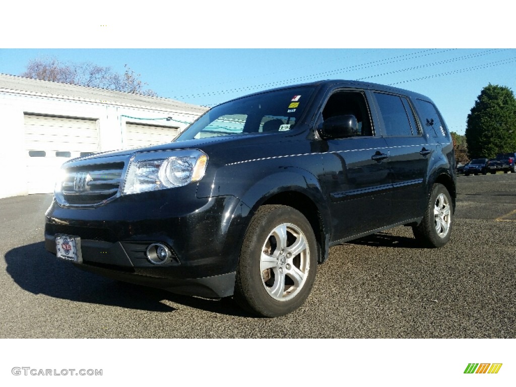 2013 Pilot EX 4WD - Crystal Black Pearl / Gray photo #1