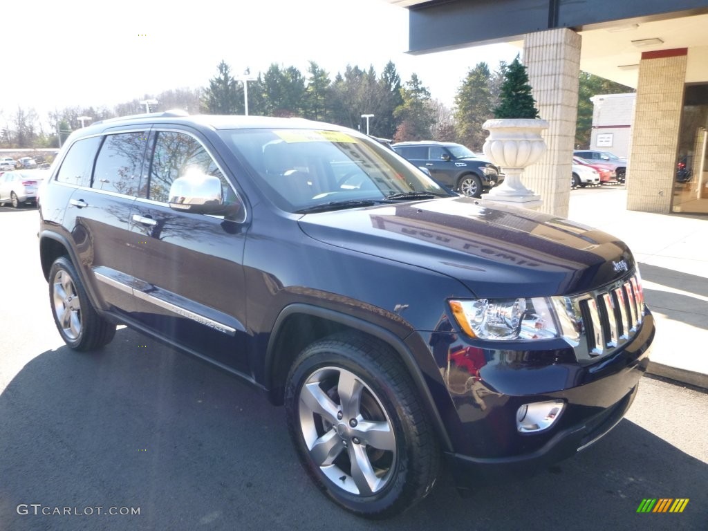 2013 Grand Cherokee Limited 4x4 - True Blue Pearl / Black/Light Frost Beige photo #8