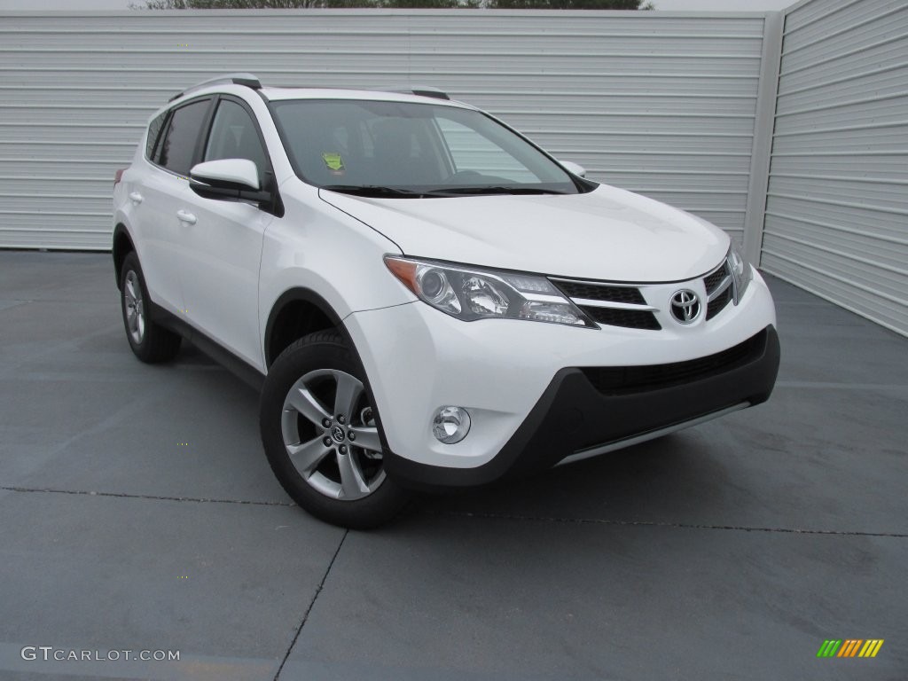 Super White 2015 Toyota RAV4 XLE Exterior Photo #108732155