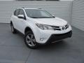 2015 Super White Toyota RAV4 XLE  photo #2