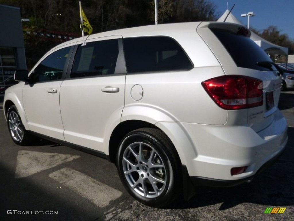 2015 Journey R/T AWD - Pearl White Tri-Coat / R/T Black/Red photo #2