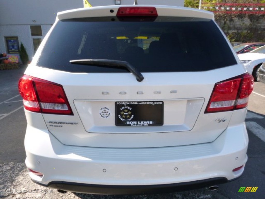 2015 Journey R/T AWD - Pearl White Tri-Coat / R/T Black/Red photo #3