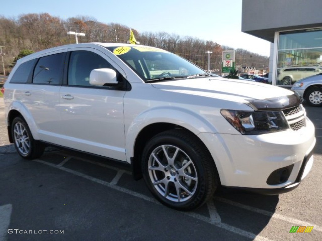 2015 Journey R/T AWD - Pearl White Tri-Coat / R/T Black/Red photo #6