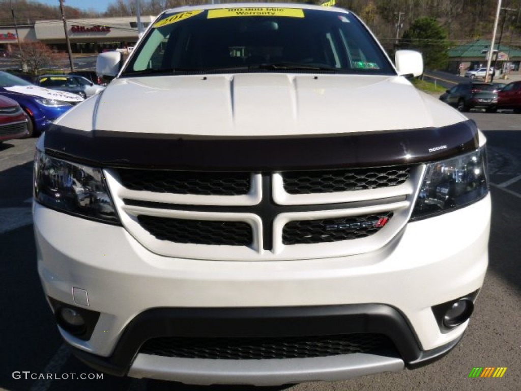 2015 Journey R/T AWD - Pearl White Tri-Coat / R/T Black/Red photo #7