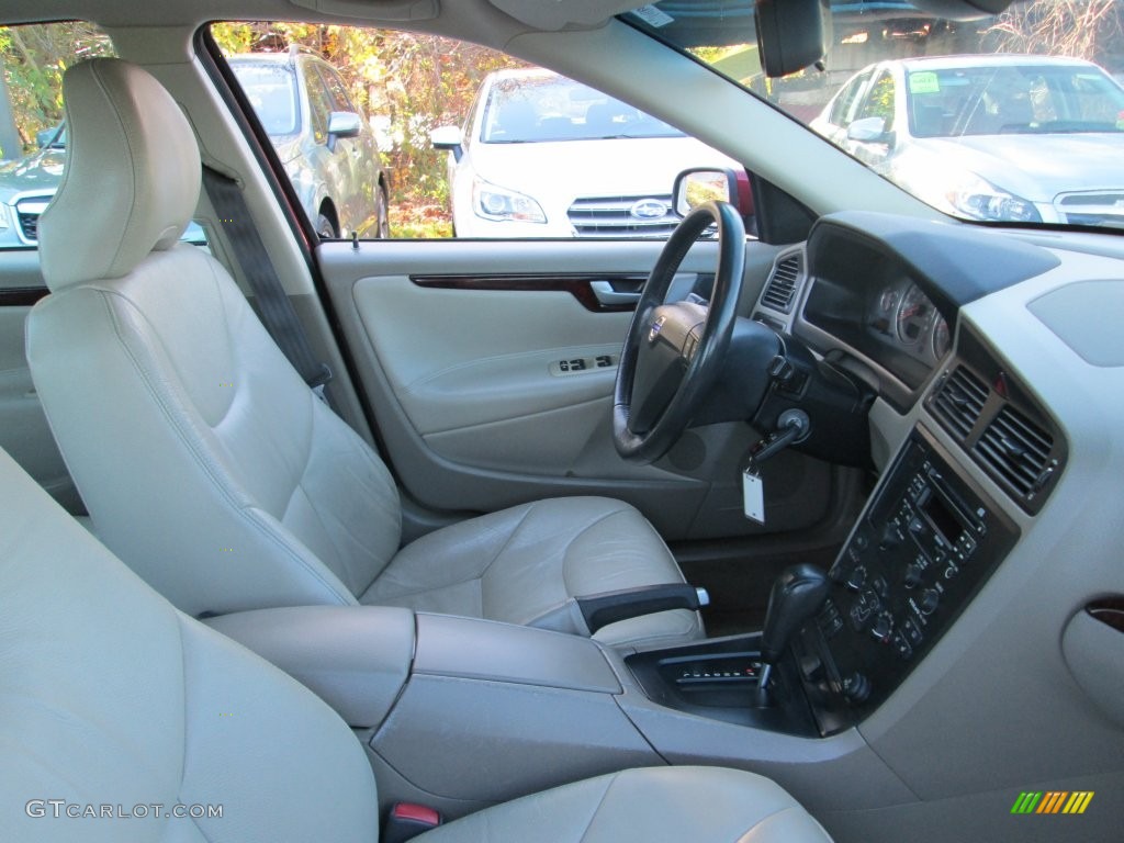 2004 S60 2.5T - Ruby Red Metallic / Taupe/Light Taupe photo #16