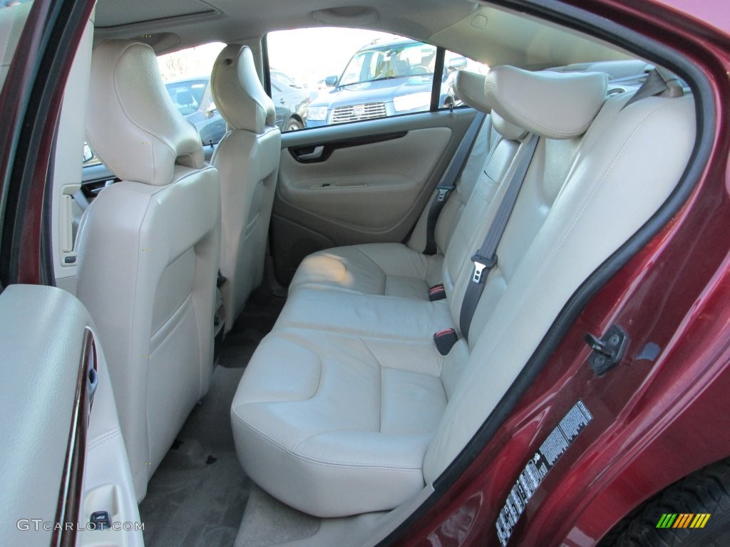 2004 S60 2.5T - Ruby Red Metallic / Taupe/Light Taupe photo #21