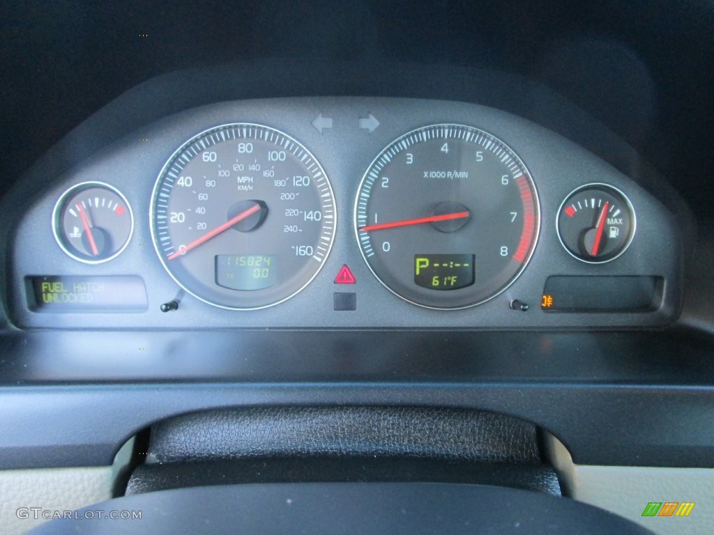 2004 S60 2.5T - Ruby Red Metallic / Taupe/Light Taupe photo #28