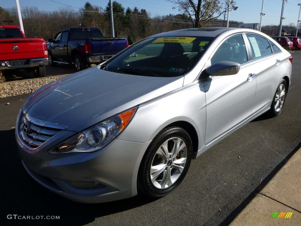 2011 Sonata Limited - Radiant Silver / Gray photo #10