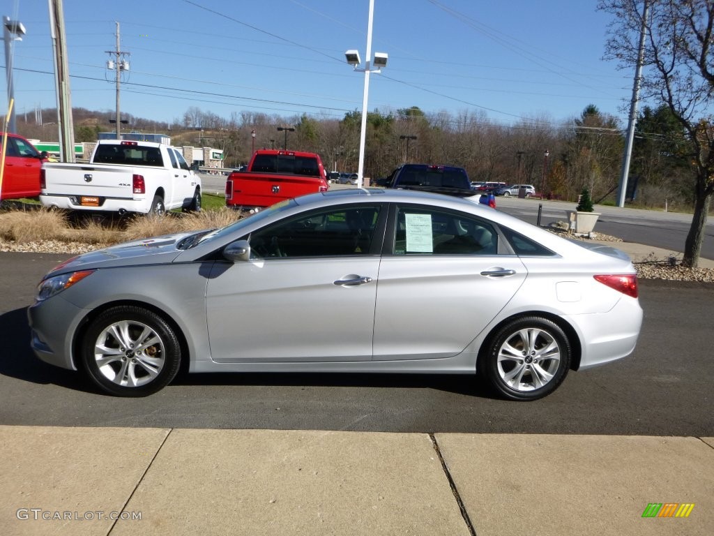 2011 Sonata Limited - Radiant Silver / Gray photo #11