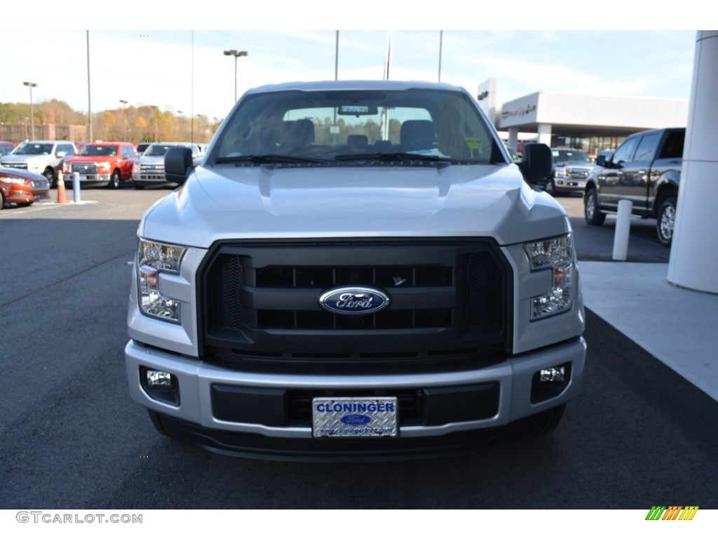 2015 F150 XL SuperCab - Ingot Silver Metallic / Medium Earth Gray photo #4