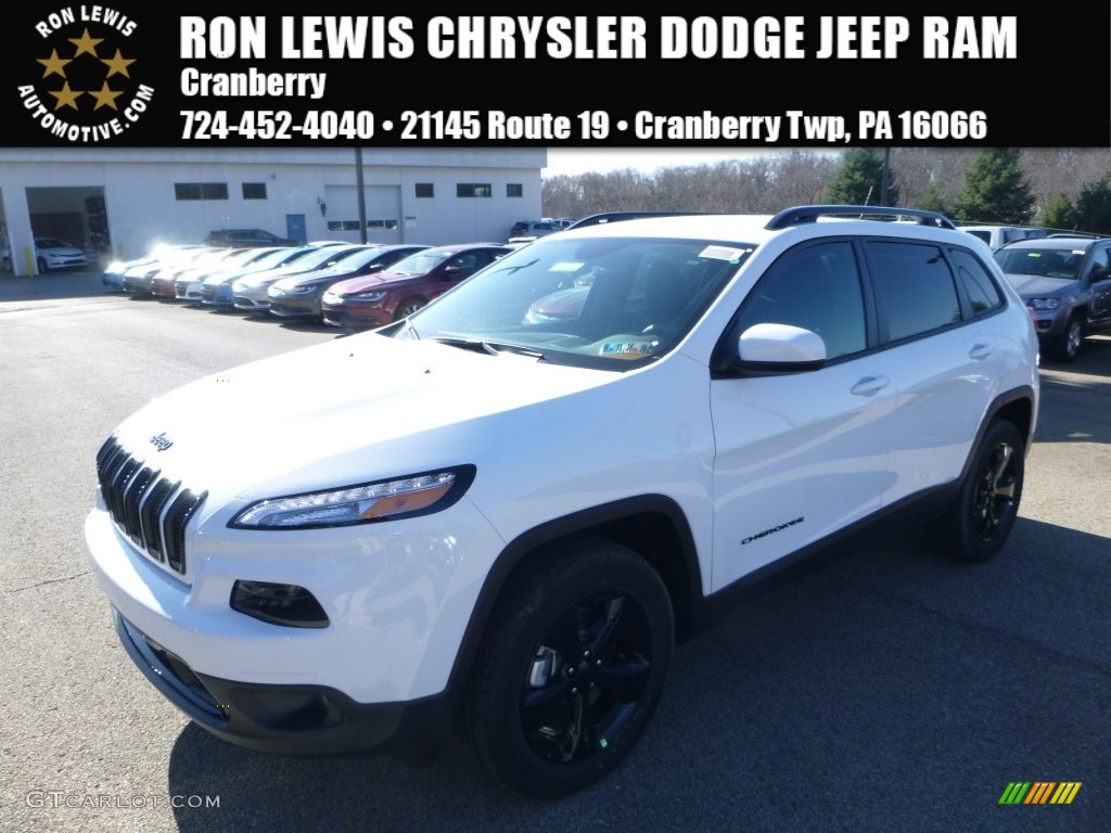 2016 Cherokee Latitude 4x4 - Bright White / Black photo #1