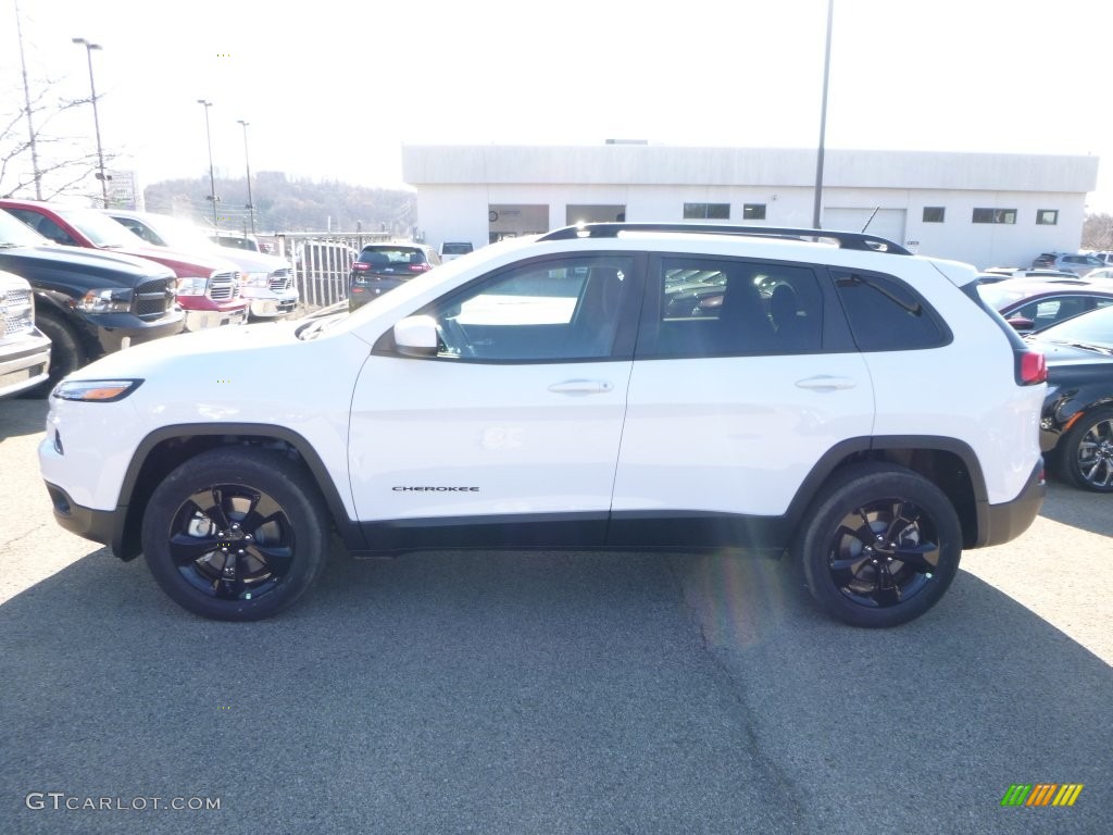 2016 Cherokee Latitude 4x4 - Bright White / Black photo #3