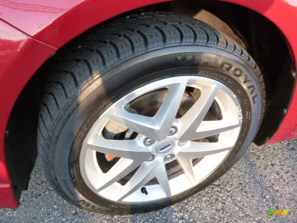 2012 Fusion SEL V6 AWD - Red Candy Metallic / Camel photo #5