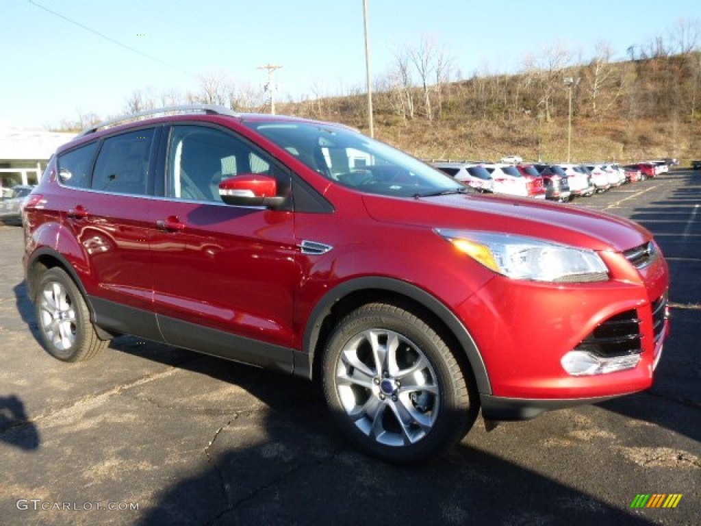 2016 Escape Titanium 4WD - Ruby Red Metallic / Charcoal Black photo #1