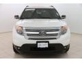 2013 White Platinum Tri-Coat Ford Explorer XLT 4WD  photo #2