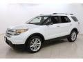 2013 White Platinum Tri-Coat Ford Explorer XLT 4WD  photo #3