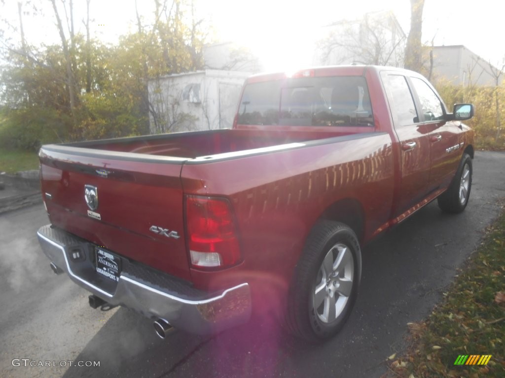 2012 Ram 1500 SLT Quad Cab 4x4 - Deep Cherry Red Crystal Pearl / Dark Slate Gray/Medium Graystone photo #6