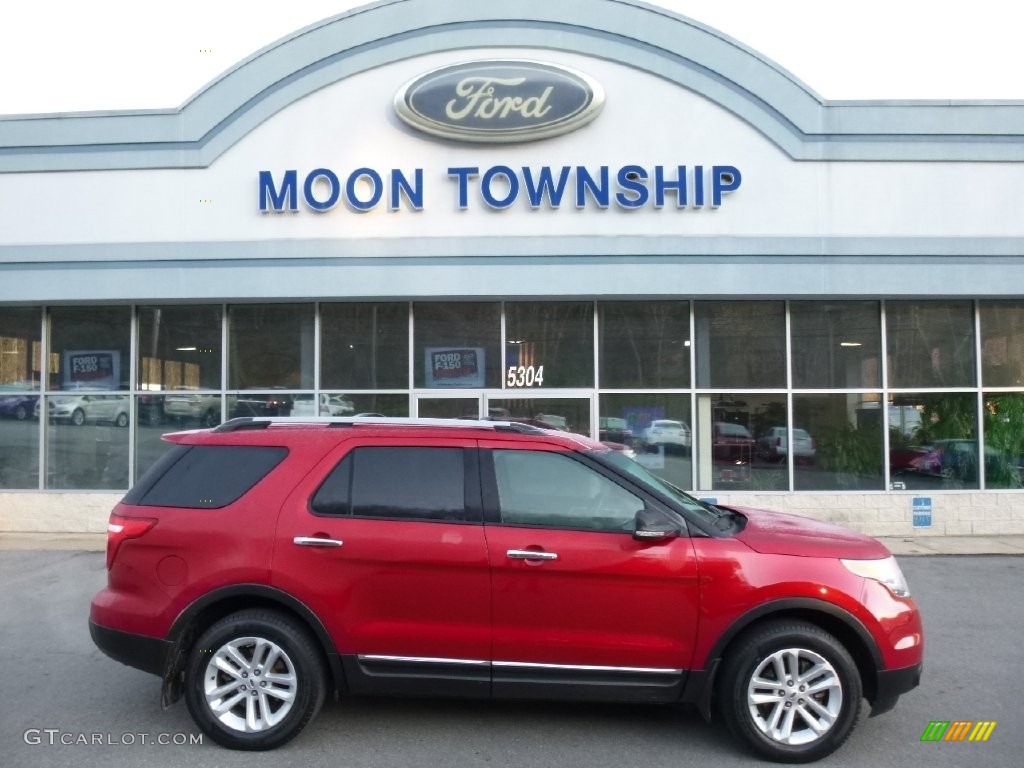 2012 Explorer XLT 4WD - Red Candy Metallic / Charcoal Black photo #1