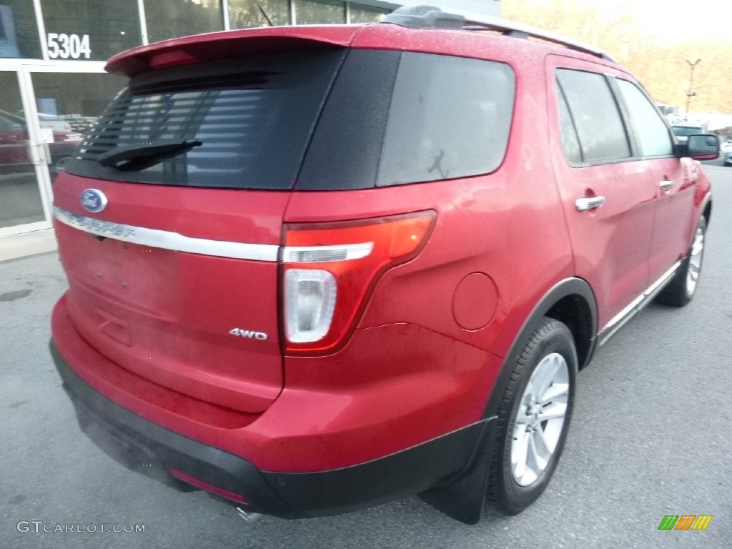 2012 Explorer XLT 4WD - Red Candy Metallic / Charcoal Black photo #5