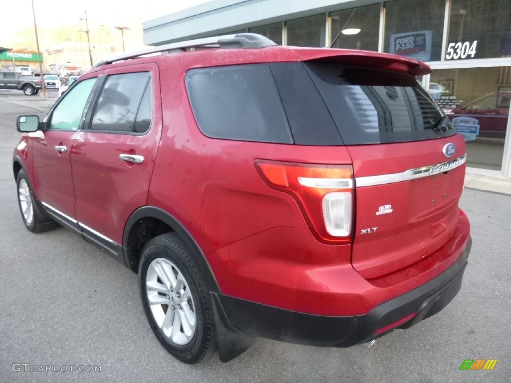 2012 Explorer XLT 4WD - Red Candy Metallic / Charcoal Black photo #8