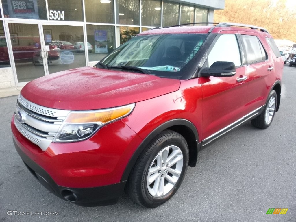 2012 Explorer XLT 4WD - Red Candy Metallic / Charcoal Black photo #9