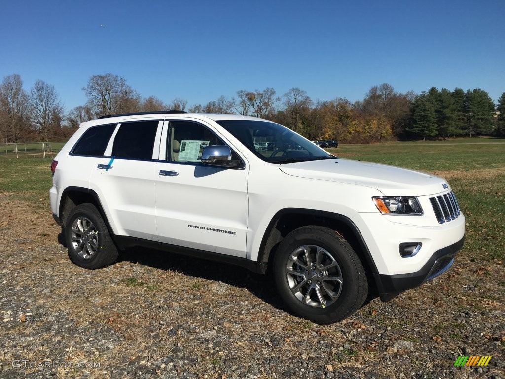 Bright White 2015 Jeep Grand Cherokee Limited 4x4 Exterior Photo #108745478
