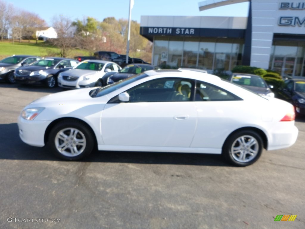 2007 Accord EX Coupe - Taffeta White / Ivory photo #3