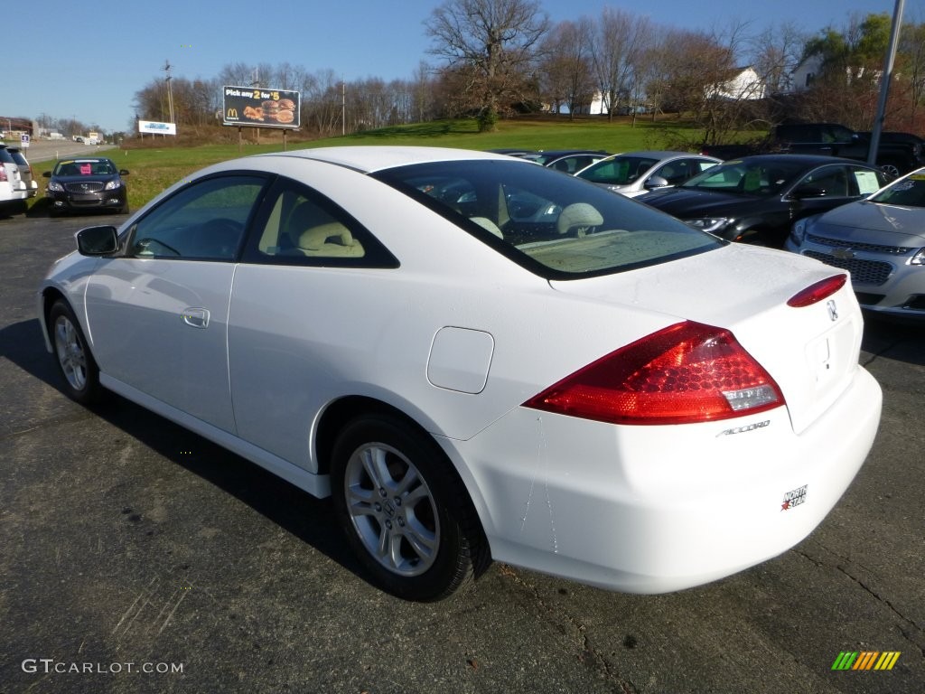 2007 Accord EX Coupe - Taffeta White / Ivory photo #4