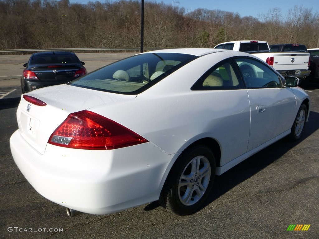 2007 Accord EX Coupe - Taffeta White / Ivory photo #6