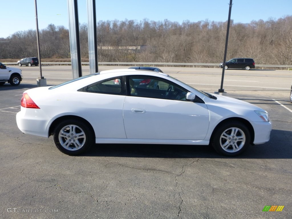 2007 Accord EX Coupe - Taffeta White / Ivory photo #7