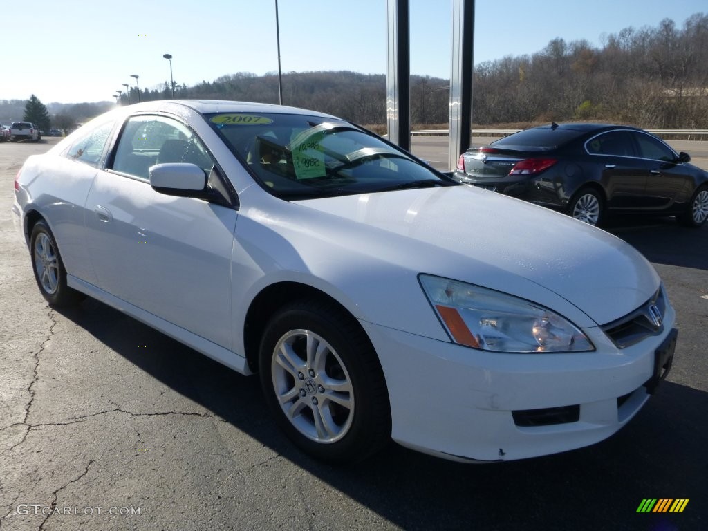 2007 Accord EX Coupe - Taffeta White / Ivory photo #11