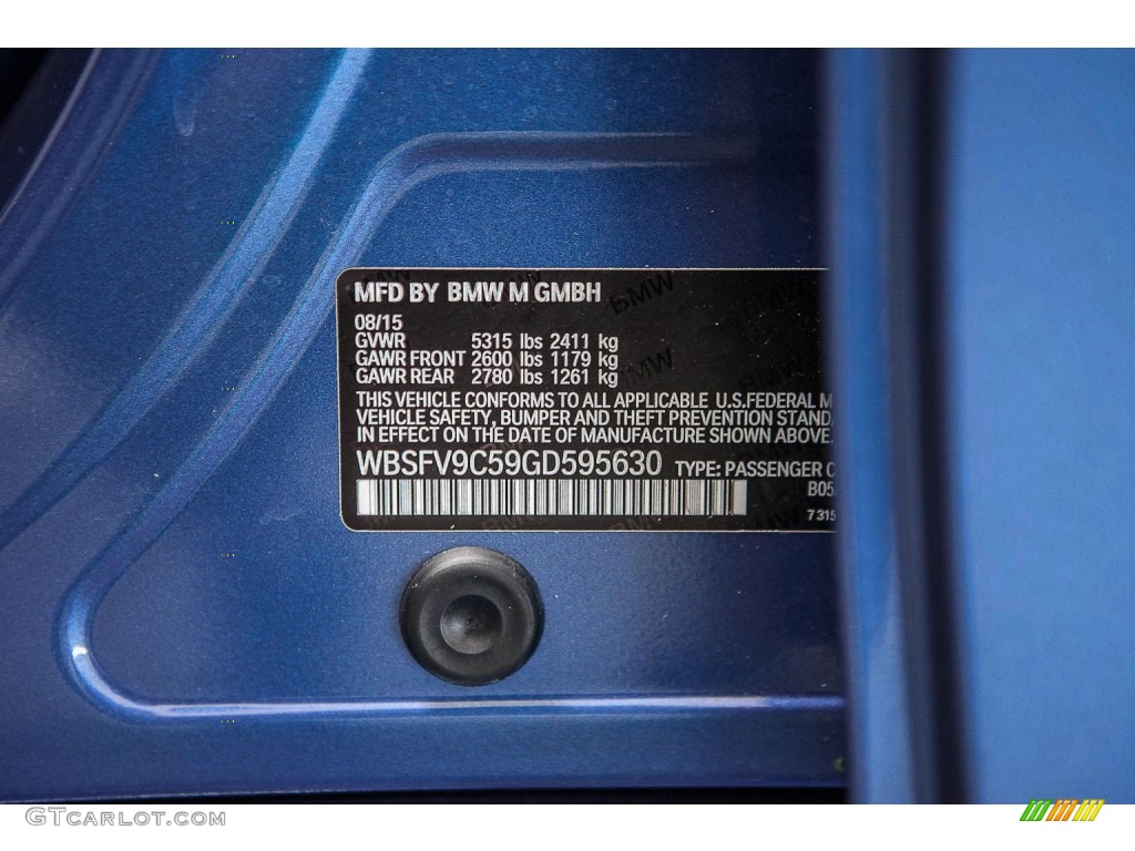 2016 M5 Sedan - Monte Carlo Blue Metallic / Silverstone photo #7
