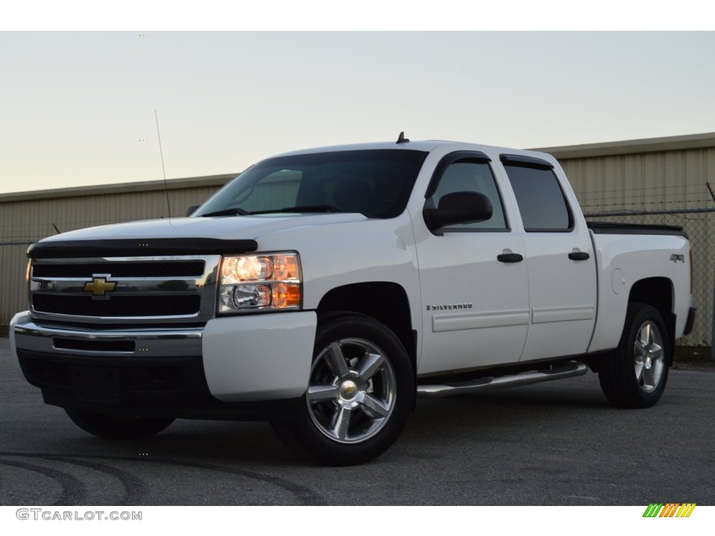 2009 Silverado 1500 LT Crew Cab 4x4 - Summit White / Ebony photo #17