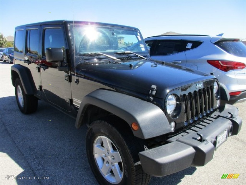 2015 Wrangler Unlimited Willys Wheeler 4x4 - Black / Black photo #1