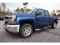 2016 Deep Ocean Blue Metallic Chevrolet Silverado 1500 LT Double Cab 4x4  photo #3