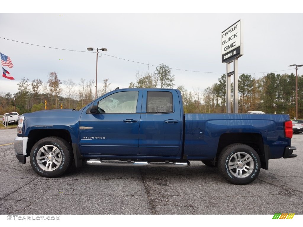 2016 Silverado 1500 LT Double Cab 4x4 - Deep Ocean Blue Metallic / Jet Black photo #4