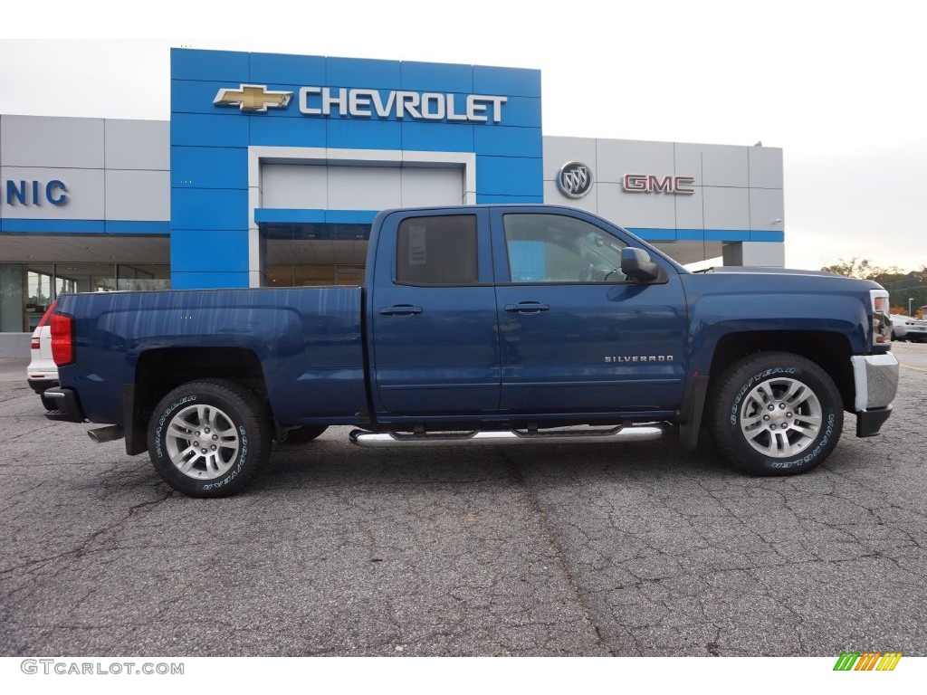 2016 Silverado 1500 LT Double Cab 4x4 - Deep Ocean Blue Metallic / Jet Black photo #8