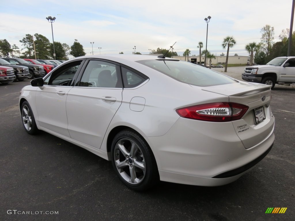 2016 Fusion SE - White Platinum Tri-Coat Metallic / Charcoal Black photo #8