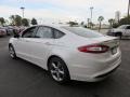 2016 White Platinum Tri-Coat Metallic Ford Fusion SE  photo #8