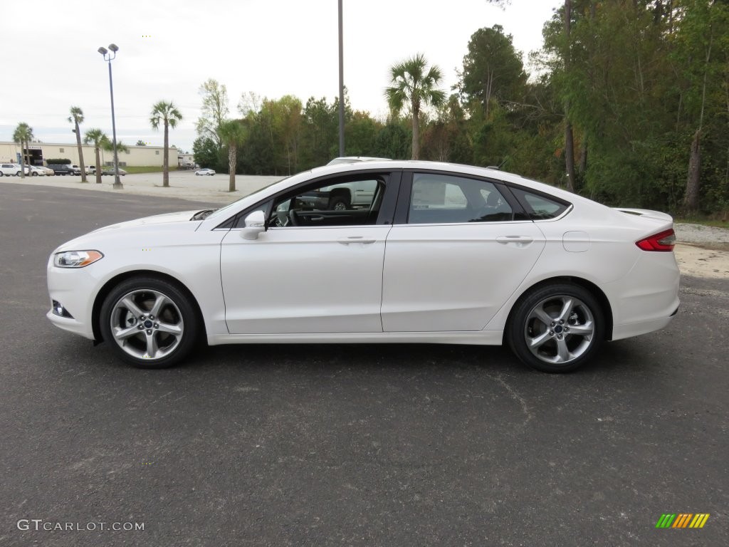 2016 Fusion SE - White Platinum Tri-Coat Metallic / Charcoal Black photo #9