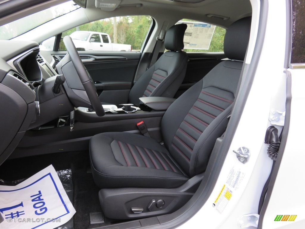 2016 Fusion SE - White Platinum Tri-Coat Metallic / Charcoal Black photo #13