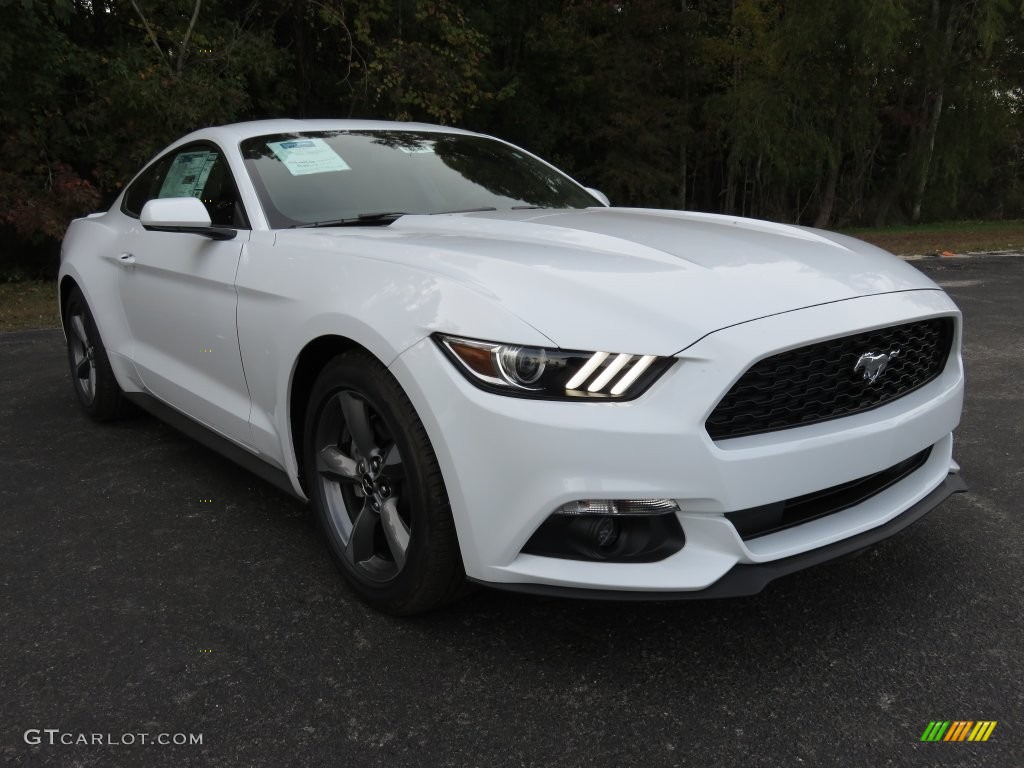 2016 Mustang V6 Coupe - Oxford White / Ebony photo #1