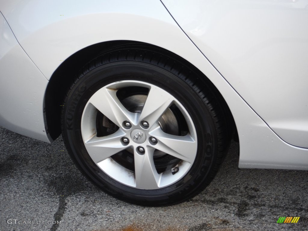 2011 Elantra GLS - Shimmering Silver Metallic / Gray photo #3