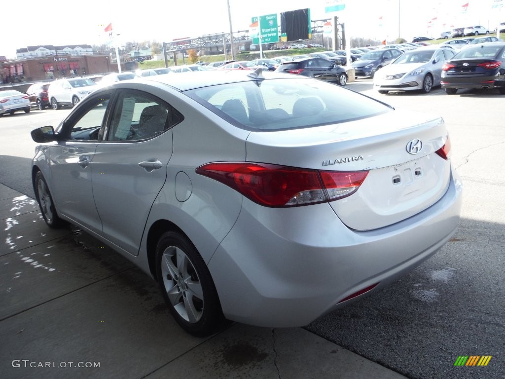2011 Elantra GLS - Shimmering Silver Metallic / Gray photo #7
