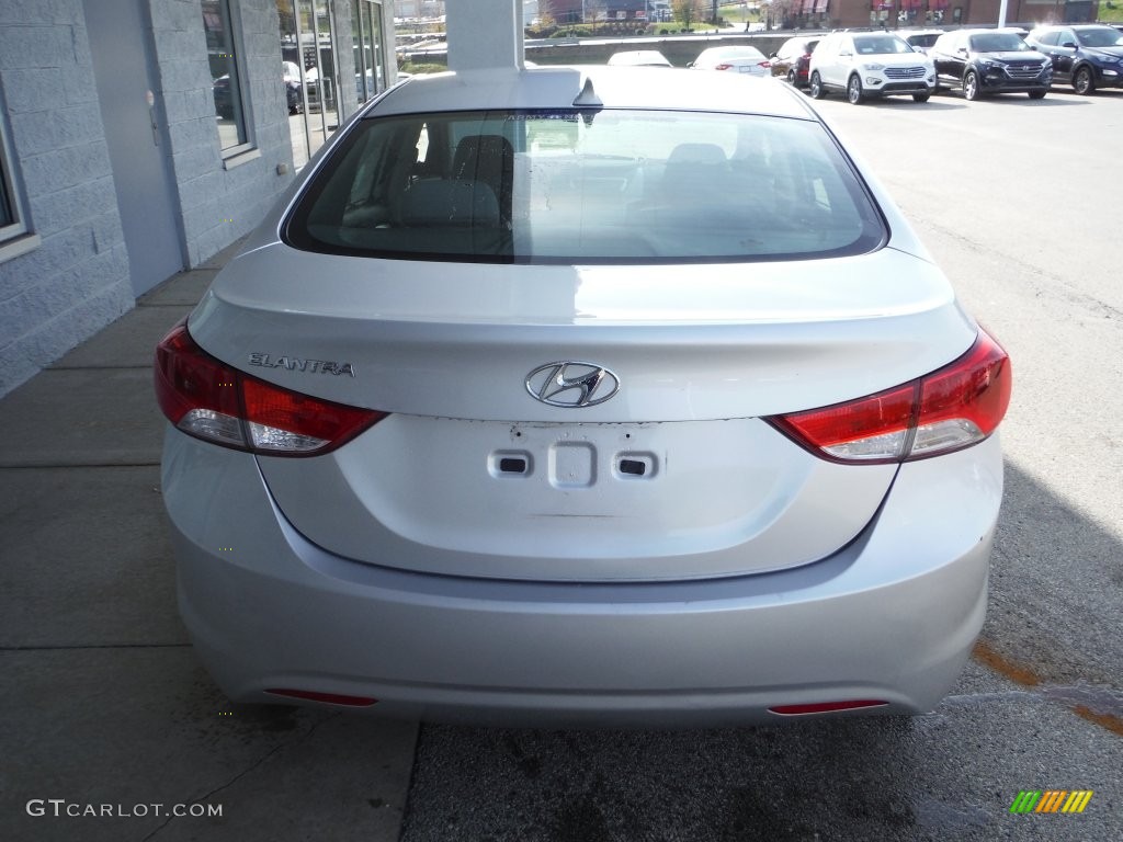 2011 Elantra GLS - Shimmering Silver Metallic / Gray photo #8